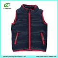 Warm custom unisex zip acolchoado bebê colete bodywarmer